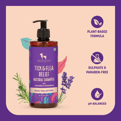 Heads UP for Tails Natural Shampoo (Tick & Flea Repellent Shampoo, 500 ml) Heads Up For Tails