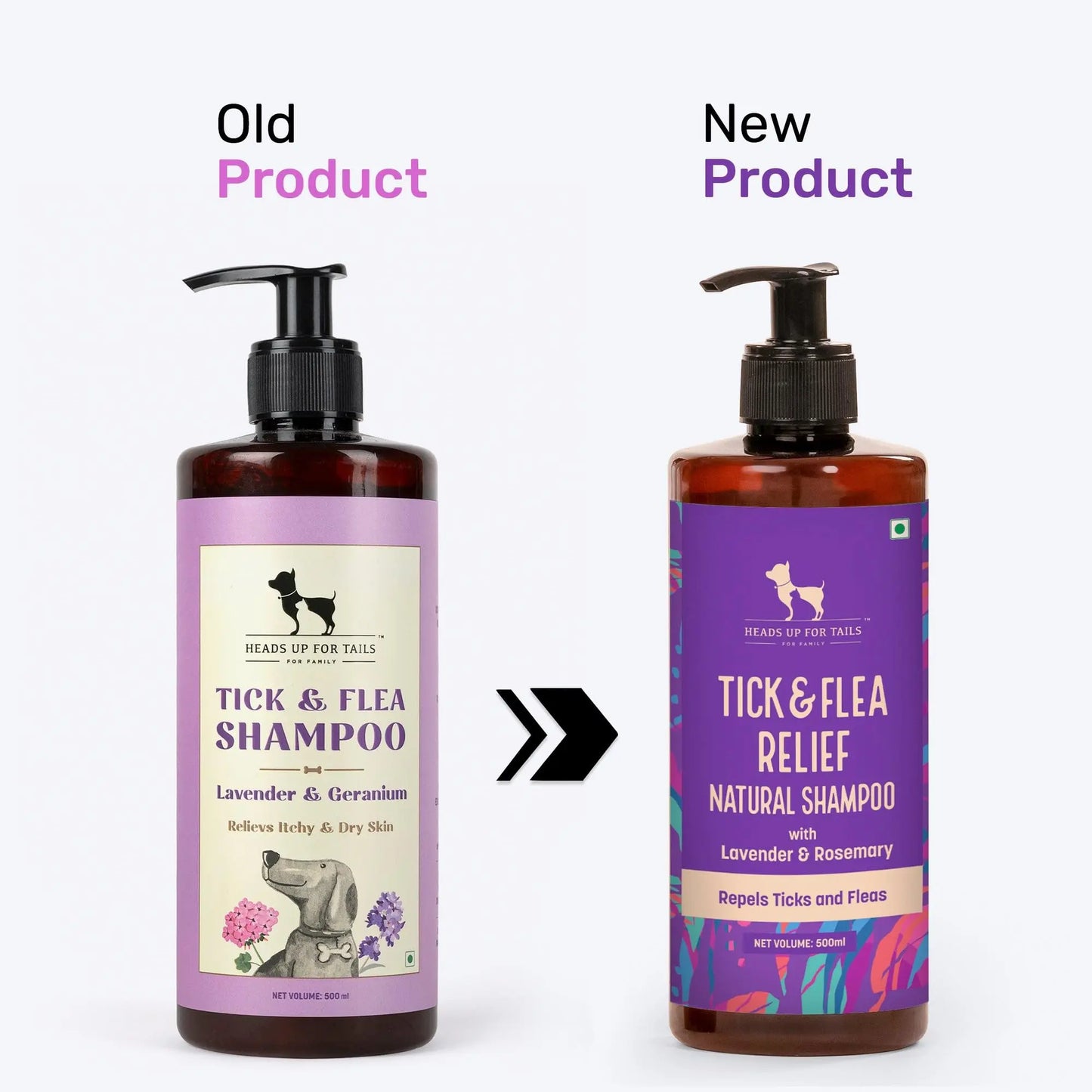 Heads UP for Tails Natural Shampoo (Tick & Flea Repellent Shampoo, 500 ml) Heads Up For Tails