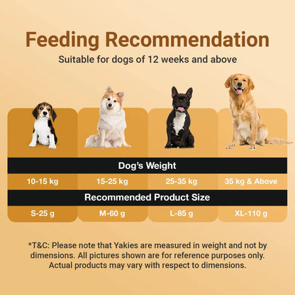 Heads Up For Tails All Life Stages Huft Yakies Organic Dog Cheese Chew Bone(Medium 3 Pcs) Heads Up For Tails