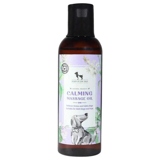 Heads Up For Tails Calming Massage Oil for Dogs - 100 ml | Stress Relief Oils for Dogs (Adult and Pups) Heads Up For Tails