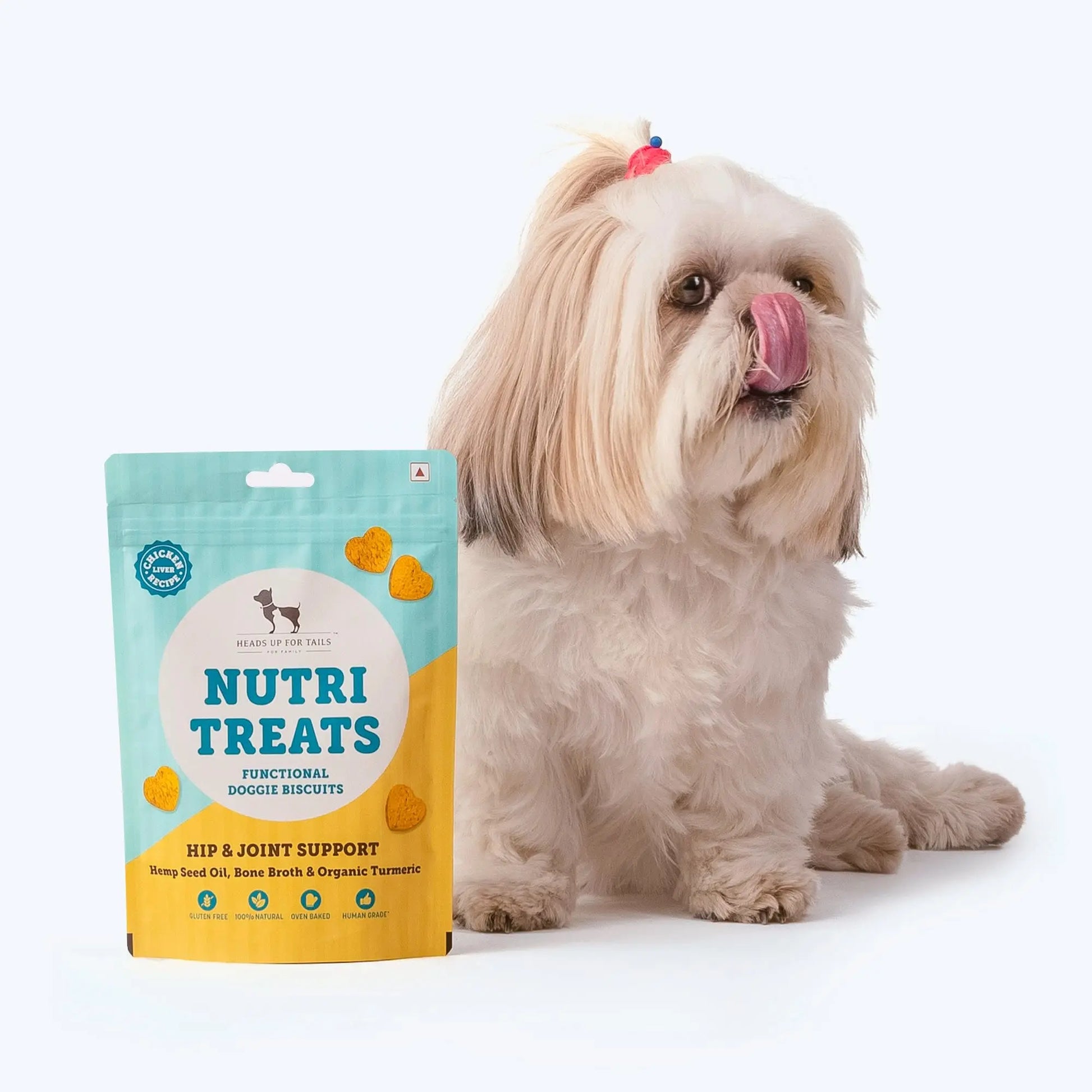 Heads Up For Tails Dog All Life Stages Nutri Wafer Treats Hip & Joint Support - 150 Gm Heads Up For Tails