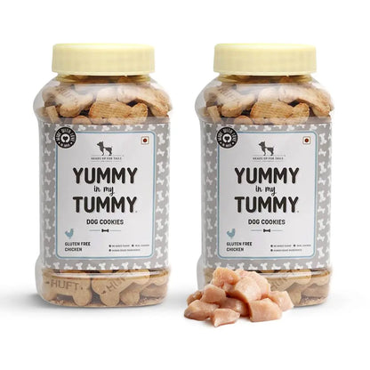 Heads Up For Tails Dog Biscuits Non Veg (Gluten Free Chicken 320 GMS Each) - Pack of 2 - All Life Stages Heads Up For Tails