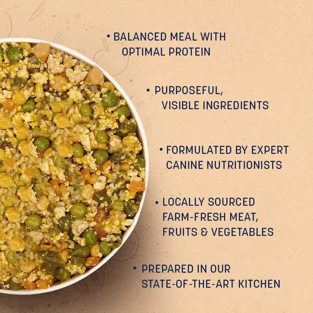 Heads Up For Tails Sara's Wholesome Dog Wet Food (Classic Paneer & Egg - 300Gm) - All Life Stages Heads Up For Tails
