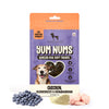 Heads Up For Tails Yum Nums Chicken,Blueberries & Ashwagandha Soft Treat for Senior Dog|High in Proteins|Gluten & Grain Free|Salt & Sugar Free|No Artificial Colours|Farm-Fresh - 70 Gm,Tablet Heads Up For Tails