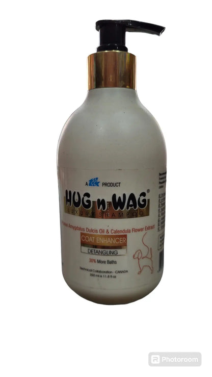 Hug n Wag luxury shampoo coat enhancer 350ml Amanpetshop-