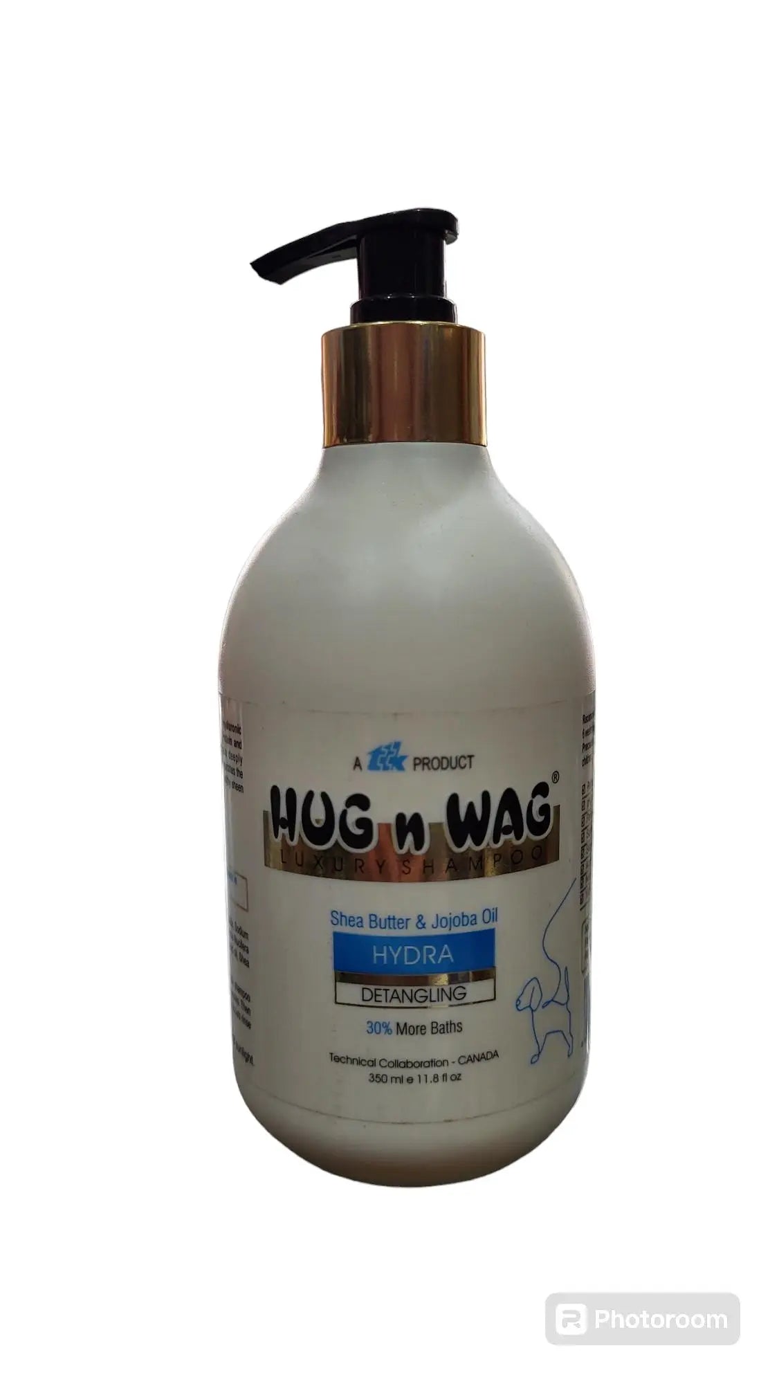 Hug n Wag luxury shampoo hydra detangling 350ml Amanpetshop-