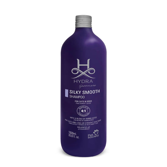 Hydra Silky-Smooth Shampoo, Premium Pet Shampoo for Dogs and Cats, Enhances Coats Ability to Absorb Moisture, Gives Silky & Shine Coat, 1 Liters HYDRA