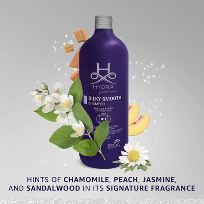Hydra Silky-Smooth Shampoo, Premium Pet Shampoo for Dogs and Cats, Enhances Coats Ability to Absorb Moisture, Gives Silky & Shine Coat, 1 Liters HYDRA