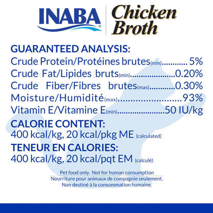 INABA Chicken & Tuna Recipe Broth Cat Food, Grain Free, 1.76 Ounce (Pack of 6) INABA