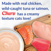 INABA Churu Cat Treats, Grain-Free, Lickable, Squeezable Creamy Purée Cat Treat/Topper with Vitamin E & Taurine, Chicken Recipe, (Pack of 6), All Life Stages INABA