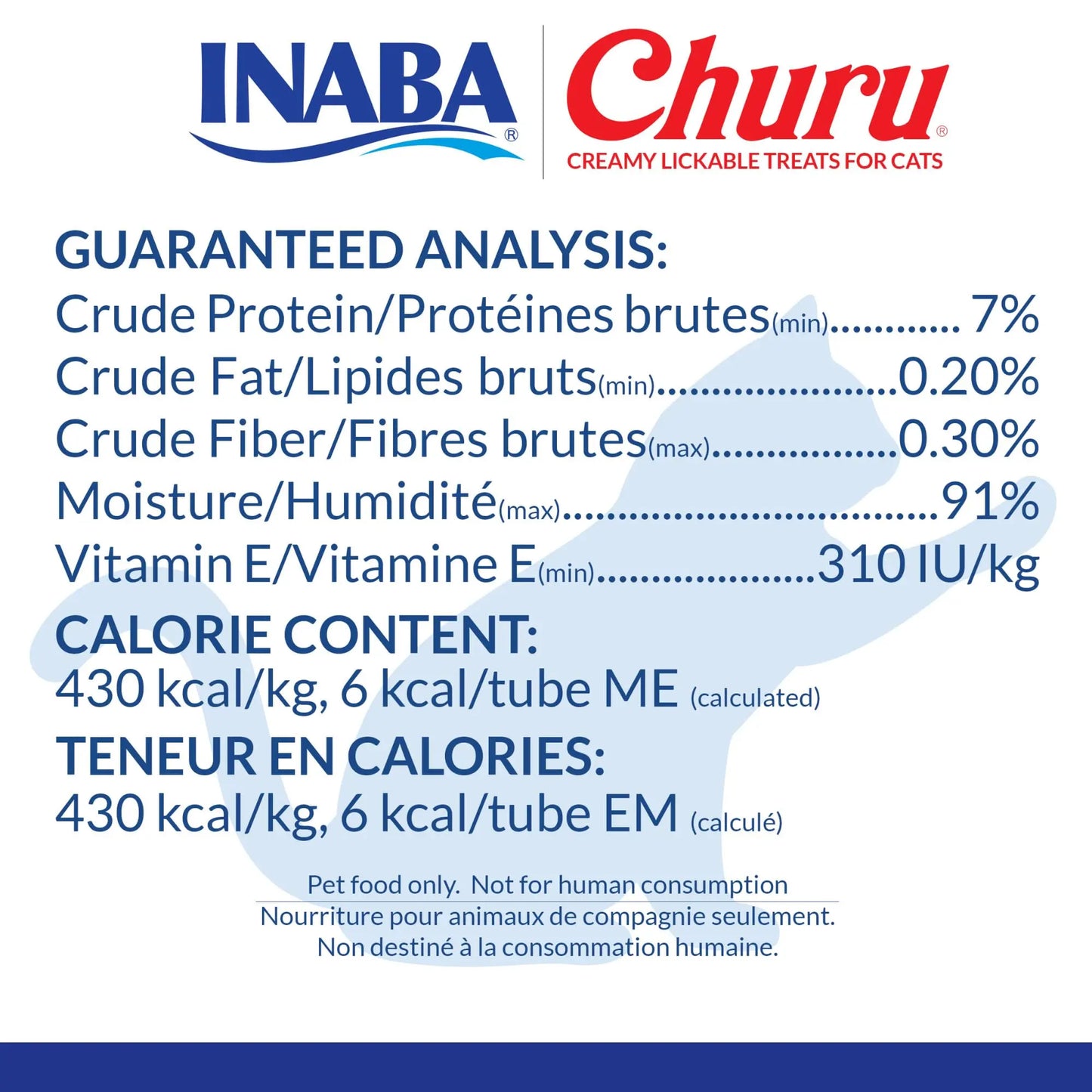 INABA Churu Cat Treats, Lickable, Squeezable Creamy Purée with Vitamin E, 0.5 Ounces per Tube, 100 Tubes Total, Tuna Variety INABA