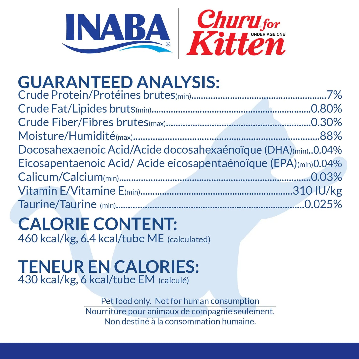 INABA Churu for Kittens, Grain-Free Creamy, Purée Lickable Cat Treats with DHA, EPA, Vitamin E & Taurine, 0.5 Ounces Each, 24 Tubes (4 per Pack), Chicken Recipe INABA