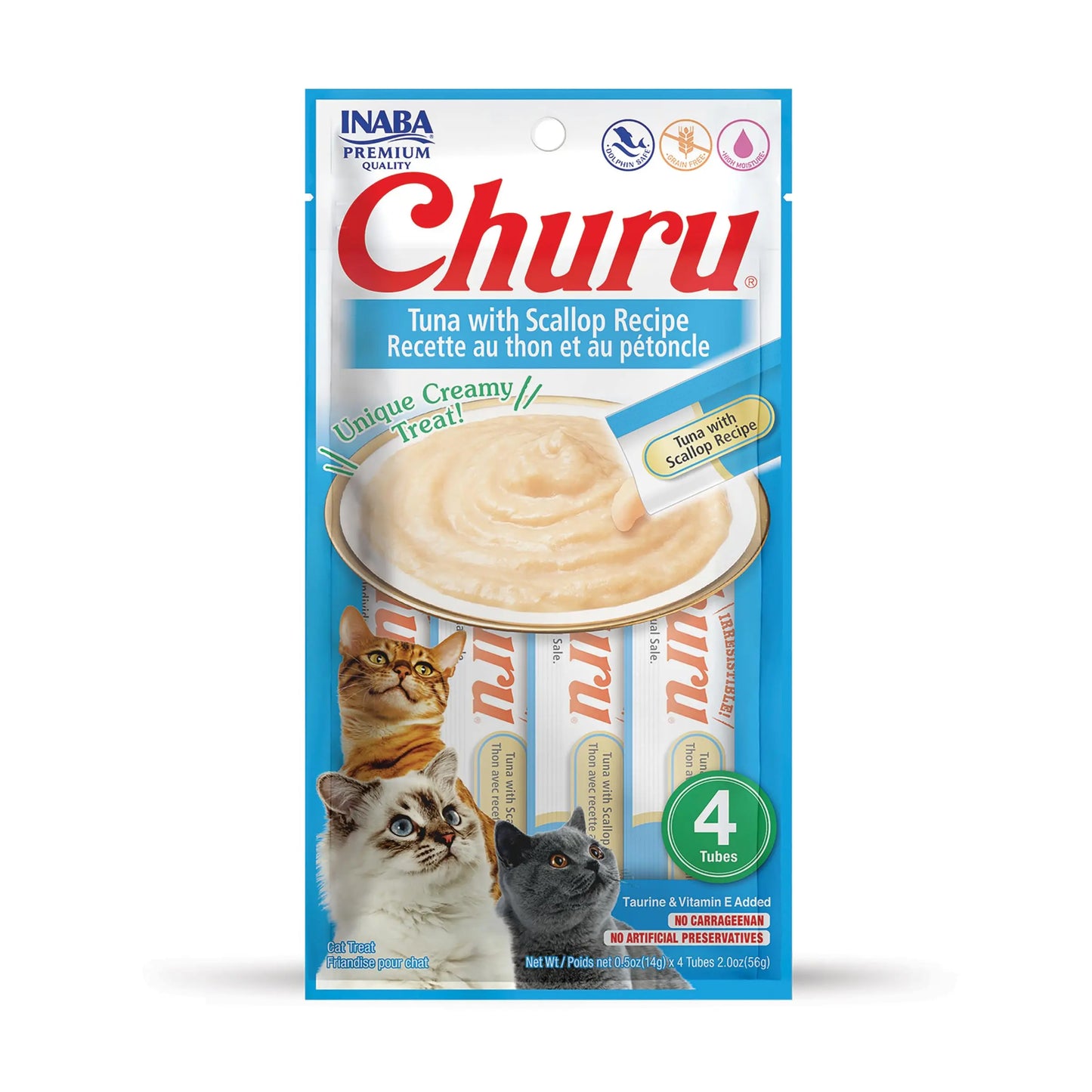 Inaba USA604 Chur Cat Treat with Added Vitamin E, One Size/4.5 oz INABA
