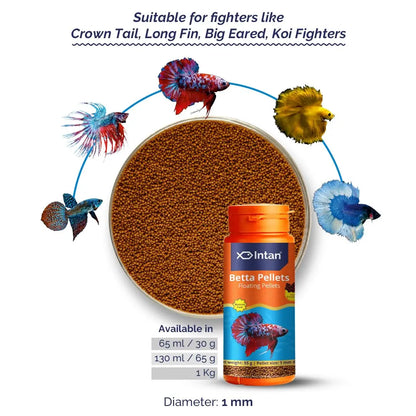 Intan - Betta Pellets - All Life Stages, Fish, 55 G Intan