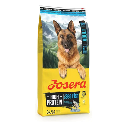 JOSERA Adult High Protein Sea Fish Premium Dry Food for Adult & Sporty Dogs with Salmon & Sweet Potato Grain-Free & Protein Rich (12.5kg x1) Josera