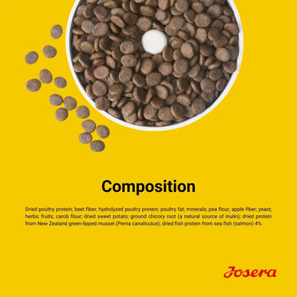 JOSERA Adult High Protein Sea Fish Premium Dry Food for Adult & Sporty Dogs with Salmon & Sweet Potato Grain-Free & Protein Rich (12.5kg x1) Josera