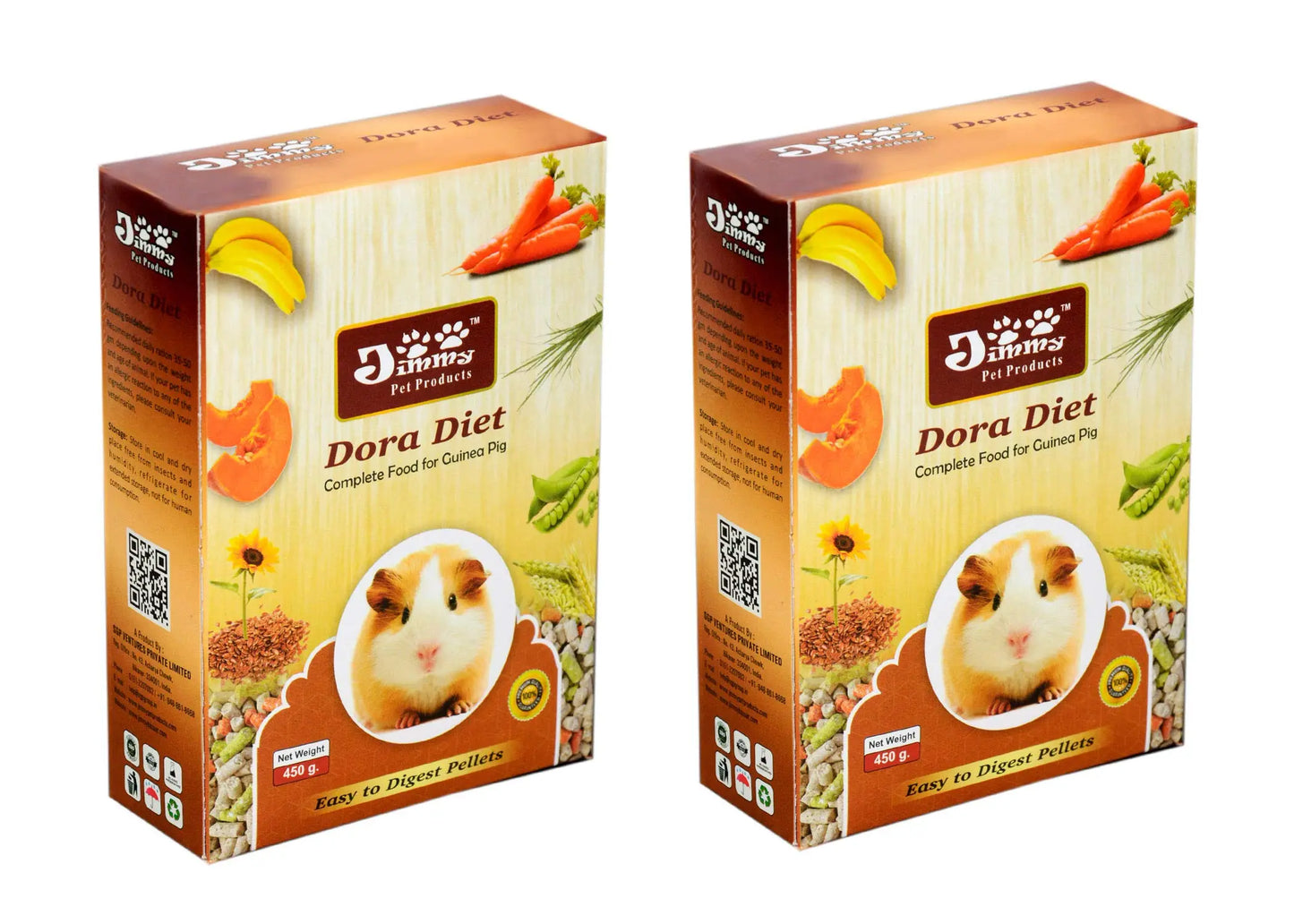 JiMMy Pet Products Dora Diet Food for Guinea Pig 900 g JiMMy Pet Products