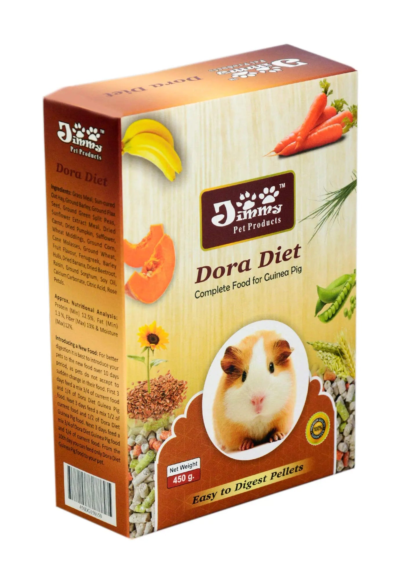 JiMMy Pet Products Dora Diet Food for Guinea Pig 900 g JiMMy Pet Products