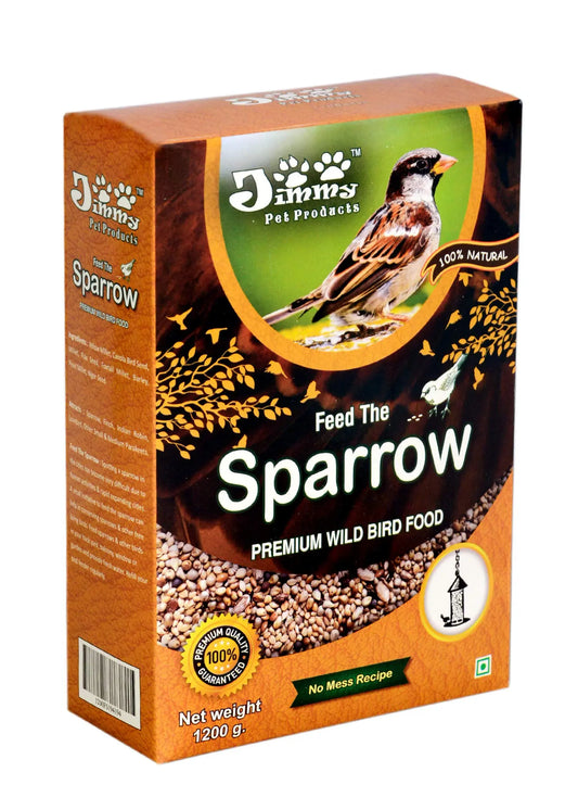 JiMMy Pet Products New Jimmy Pet Products Feed The Sparrow Wild Bird Food Refill Your Feeder(1200Gm), For All Life Stages JiMMy Pet Products