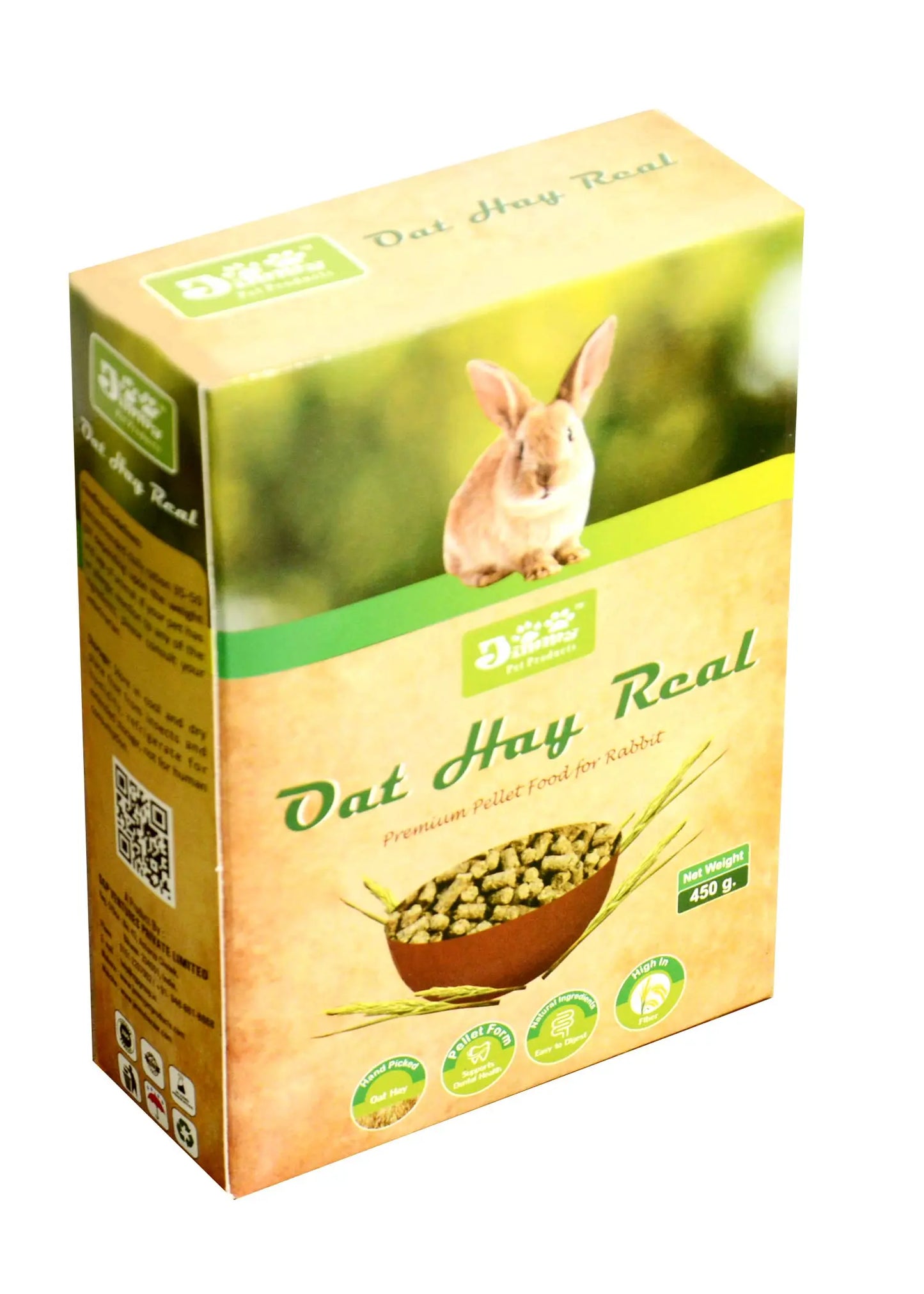 JiMMy Pet Products Oat Hay Real High Fiber Pellet Rabbit Food (800gm) JiMMy Pet Products