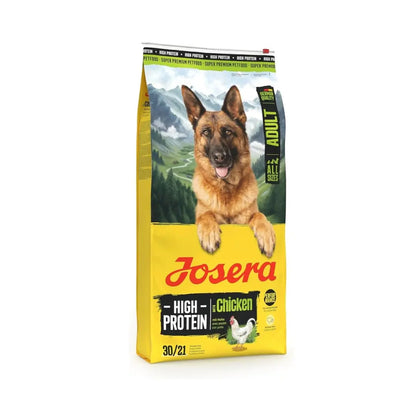 Josera Adult High Protein Dry Dog Food (3kgx1) | Chicken & Salmon Oil Kibble for Active & Breeding Dogs | Gluten Free, Healthy Skin, Coat & Heart Health with Taurine & L-Carnitine Josera