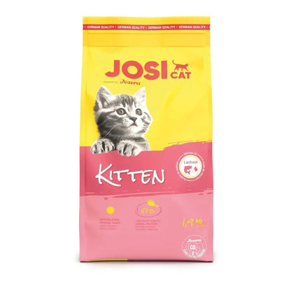JosiCat Kitten Junior Dry Cat Food (1.9kgx1) | Powered by Josera | High Energy Kibble with Salmon Oil & Taurine for Growing & Lactating Cats | Easy to Digest Josera