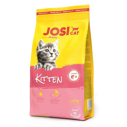 JosiCat Kitten Junior Dry Cat Food (1.9kgx1) | Powered by Josera | High Energy Kibble with Salmon Oil & Taurine for Growing & Lactating Cats | Easy to Digest Josera