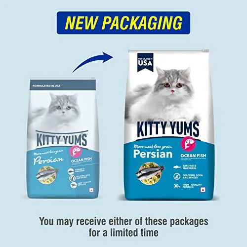 Kitty Yums Dry Persian Cat Food, Ocean Fish, 7kg Kitty Yums