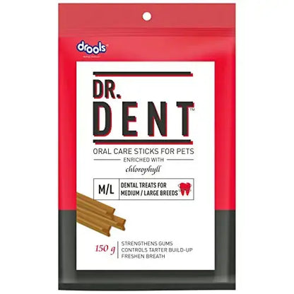 Drools Dr. Dent Oral Care Sticks  150G (Pack Of 2) - Amanpetshop-