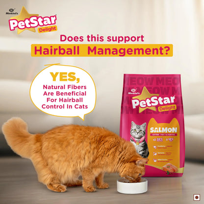 Mankind PetStar Kitten Cat Food – Salmon Flavour (1 Kg) | Complete & Balanced Nutrition for Healthy Growth, Urinary, Immune & Digestive Support PETSTAR