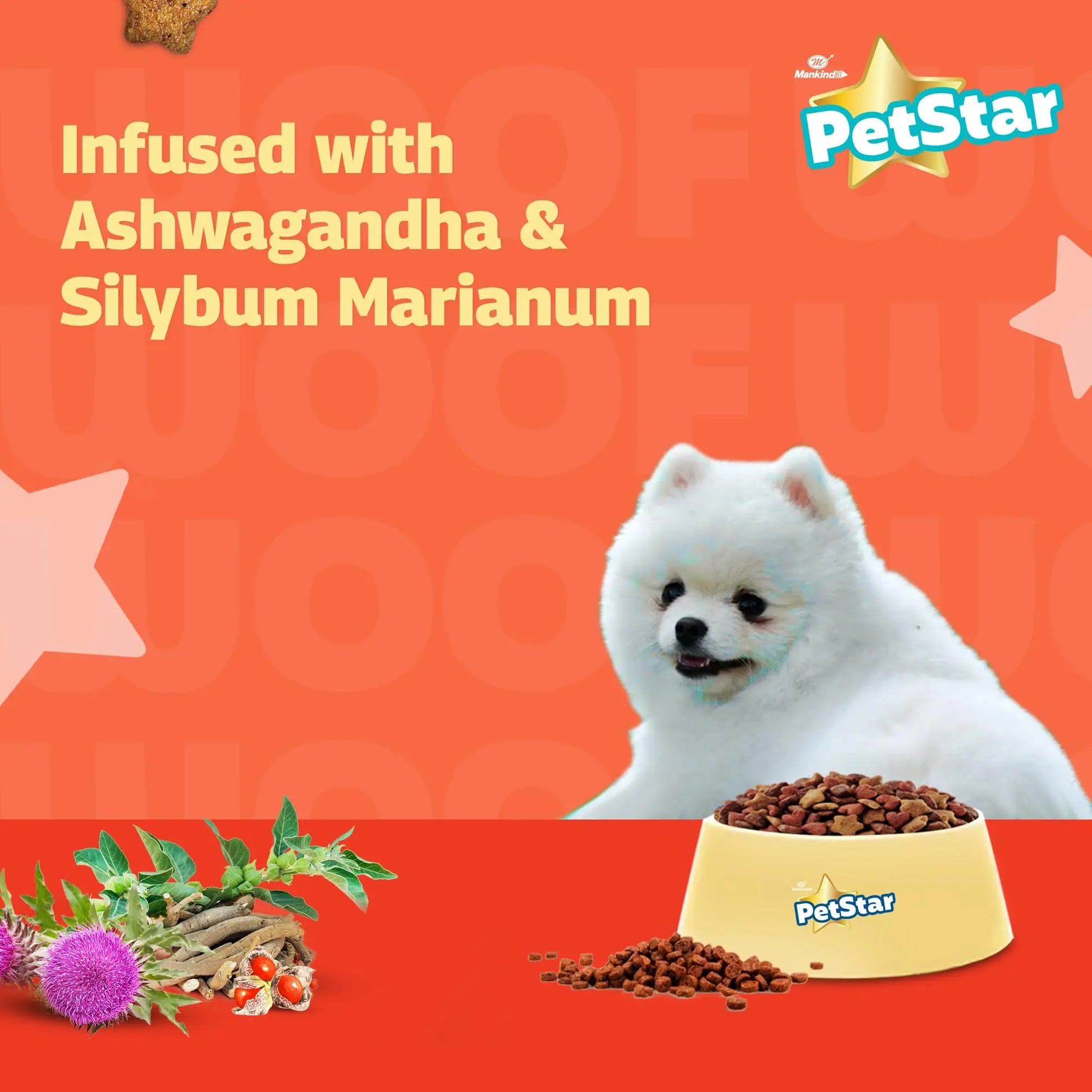 Mankind Petstar Puppy Dry Dog Food (High Protein) Chicken & Wheat Flavor, 10kg | Improves Muscle & Strength, Supports Immunity, Protects Liver & Kidney PETSTAR