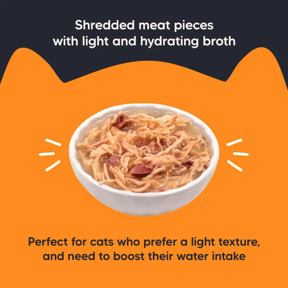 Meowsi by HUFT Chicken Breast in Broth Cat Food - 80 gm | Tender & Juicy Meal for Persian & All Breeds | Rich in Protein & Essential Nutrients for All Life Stages Heads Up For Tails