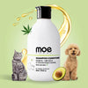 Moe Puppy 2-in-1 Dog Shampoo & Conditioner | Deshedding & Detangling for Long or Double Coat | Aloe Vera & Avocado Oil | Remove Odor & Dirt | Long-Lasting Freshness, pH Balanced, Paraben-Free(300 ml) Moe Puppy