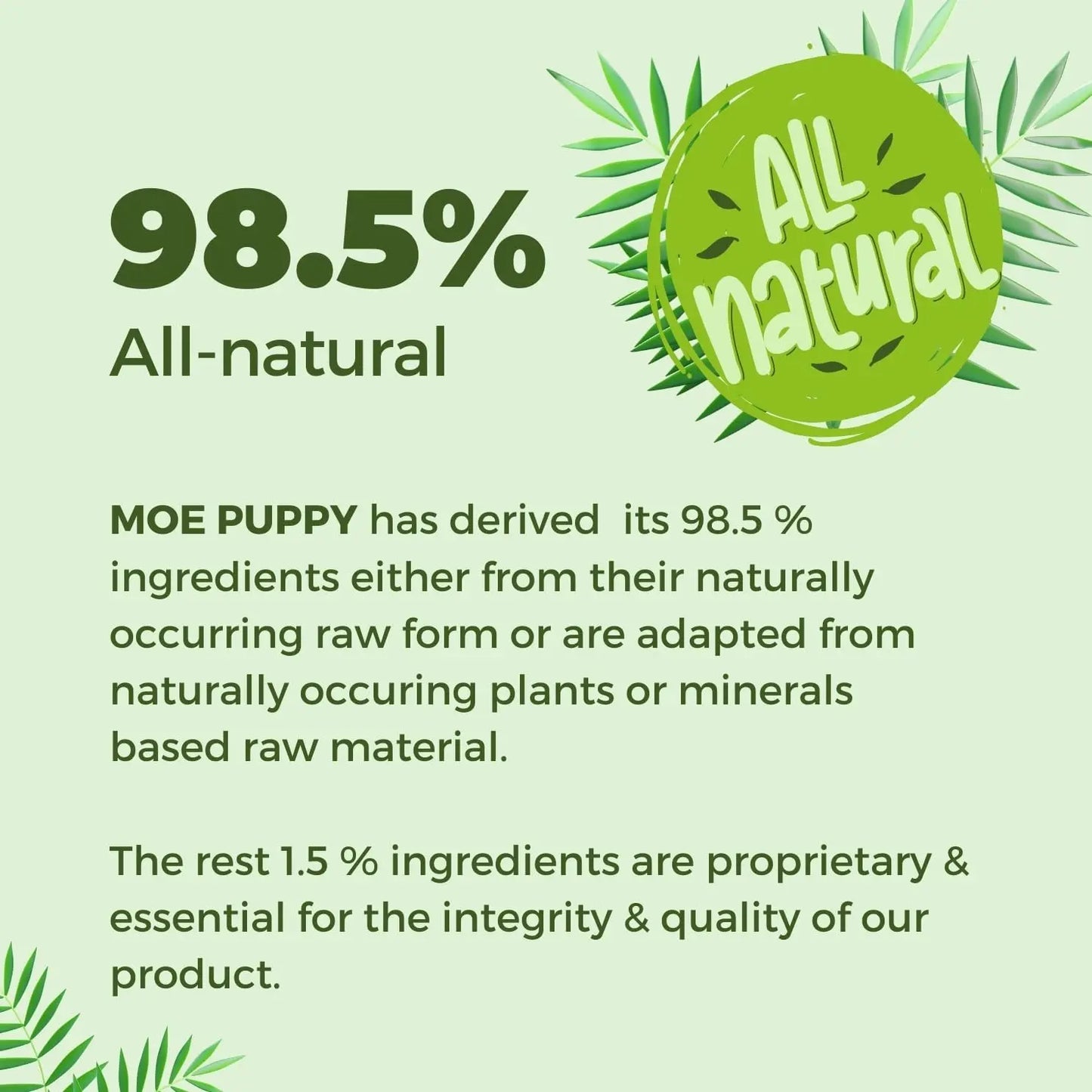 Moe Puppy 2-in-1 Dog Shampoo & Conditioner | Deshedding & Detangling for Long or Double Coat | Aloe Vera & Avocado Oil | Remove Odor & Dirt | Long-Lasting Freshness, pH Balanced, Paraben-Free(300 ml) Moe Puppy