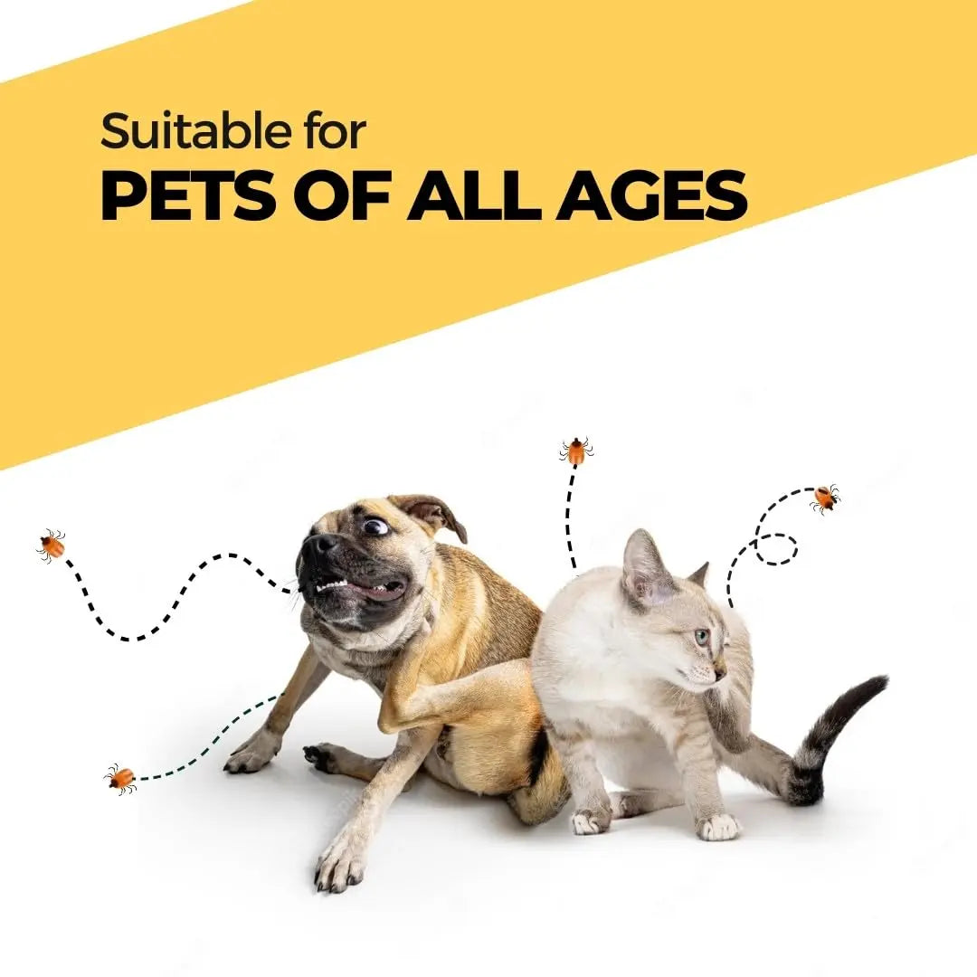 Moe Puppy Anti Tick Spray (100 ml) for Pets, Natural, Long-Lasting Protection, with Lemongrass, Citronella, Eucalyptus, Rosemary Oils, Aloe Vera Extract | for Dogs and Cats | Tick Repellant Moe Puppy