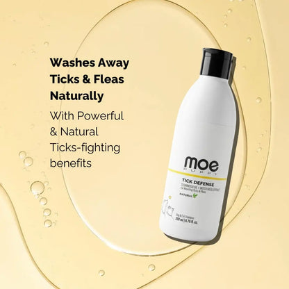 Moe Puppy Anti-Tick & Flea Dog Shampoo | Neem & Aloe Vera | Fast Relief & Soothing for Itching | Repel Ticks| Long-Lasting Skin Protection | Vet Recommended, Gentle Shampoo for Dogs & Cats(200 ml) Moe Puppy