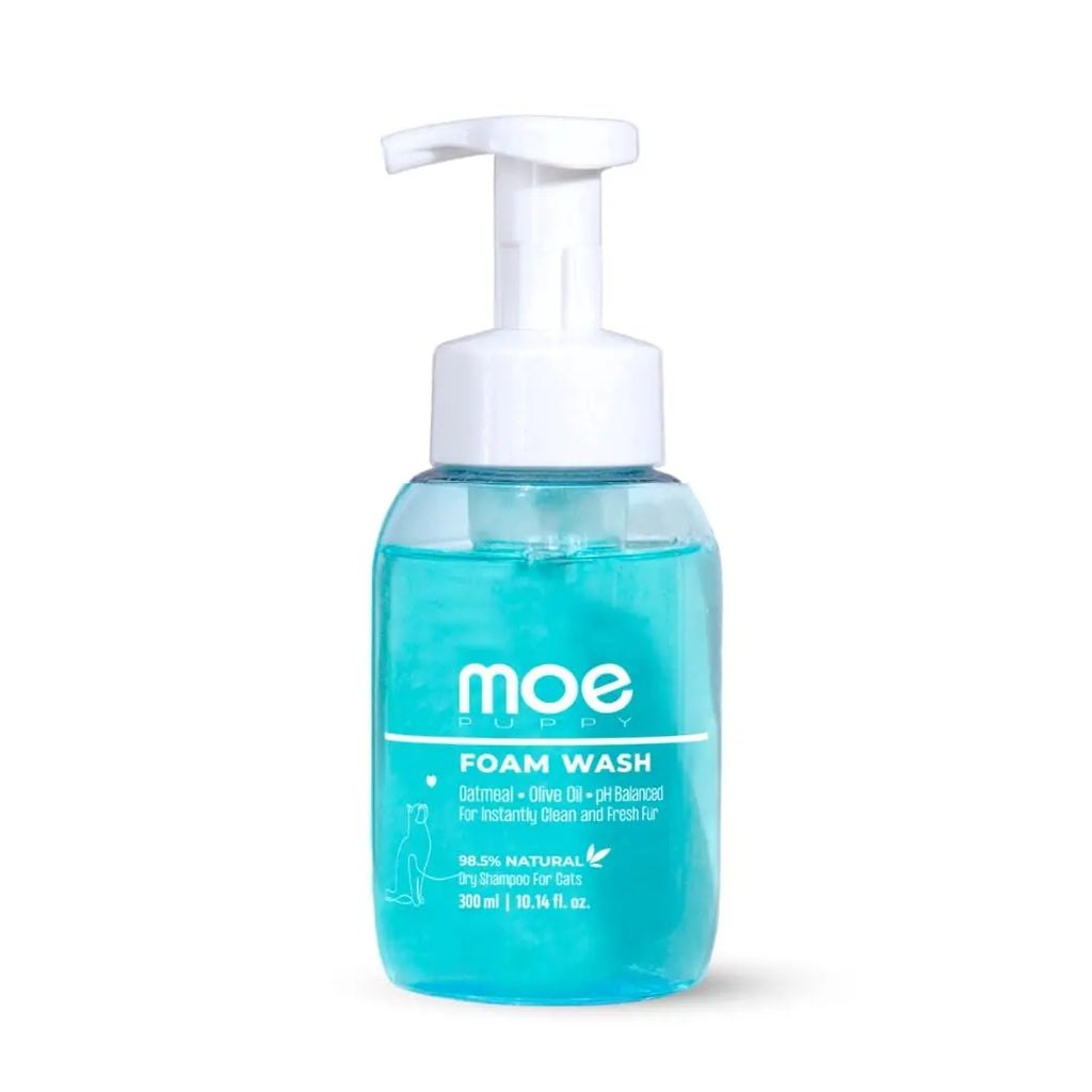 Moe Puppy Dry Shampoo for Cats | Cleansing & Conditioning, Detangling & Moisturizing | Quick Odor Removal | Safe for Kittens (300 ml) Moe Puppy
