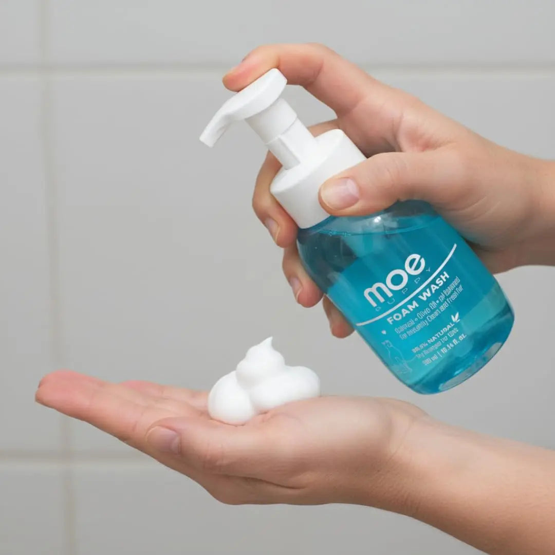 Moe Puppy Dry Shampoo for Cats | Cleansing & Conditioning, Detangling & Moisturizing | Quick Odor Removal | Safe for Kittens (300 ml) Moe Puppy