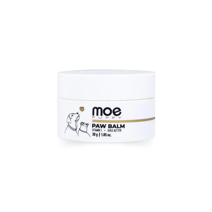 Moe Puppy Natural Paw Balm for Dogs & Cats | Lick Safe Paw Balm for Cracked & Dry Paws and Nose | Heals, Repairs & Moisturizes Paws, Elbows & Dry Itchy Nose (30 g) (Pack of 1) Moe Puppy