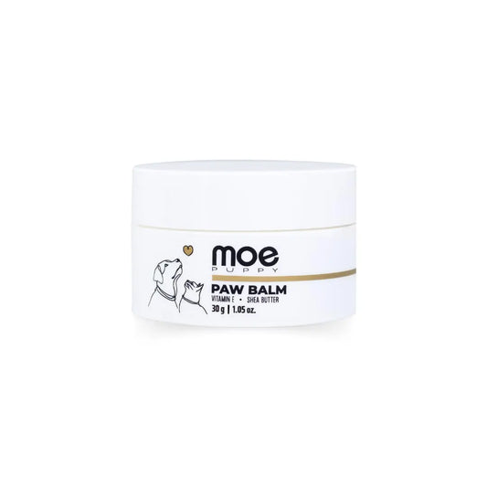 Moe Puppy Natural Paw Balm for Dogs & Cats | Lick Safe Paw Balm for Cracked & Dry Paws and Nose | Heals, Repairs & Moisturizes Paws, Elbows & Dry Itchy Nose (30 g) (Pack of 1) Moe Puppy
