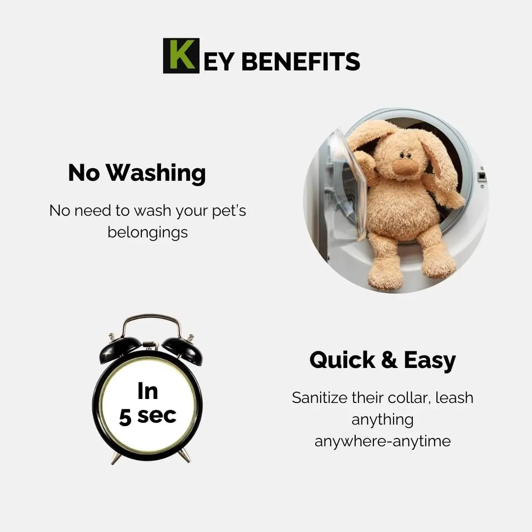 Moe Puppy Pet Safe Disinfectant & Odor Eliminator Spray | Kills 99.9% Germs | Non-Toxic Surface Cleaner for Hard & Soft Surfaces | Ideal for Litter Area, Pet bed, Toys, Leash, Collar, (300ml) Moe Puppy