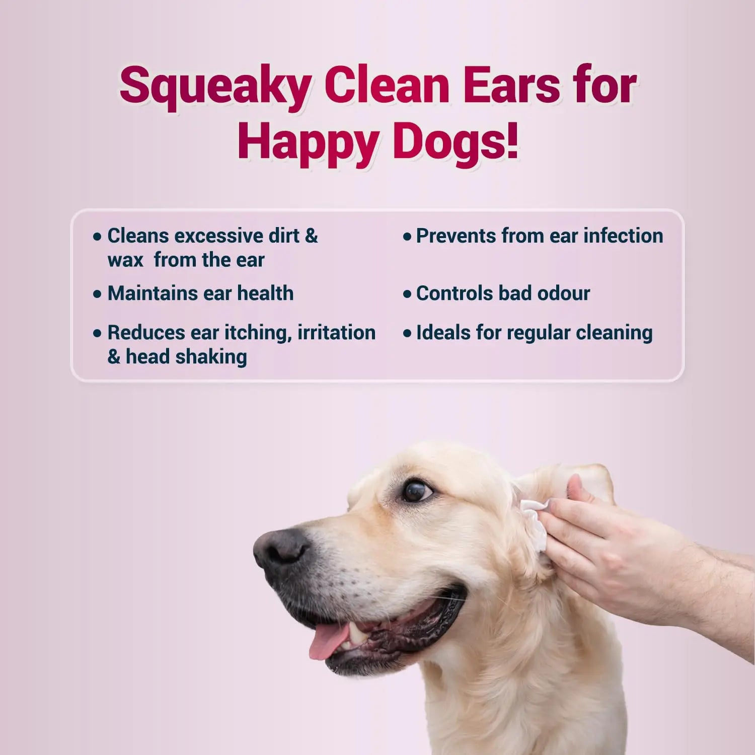 Natural Remedies Audiclean Ear Cleaner for Dogs, Cats & Pups, Removes Ear Wax, Dirt, Debris, Reduces Itching and Deodorises, Gentle Ear Care, Pet Grooming, Safe for All Breeds, Sensitive Skin, 90 ml Natural Remedies