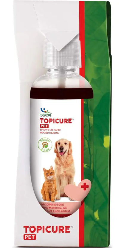 Natural Remedies Combo Topicure & Reliflam Spray for Pets, Wound Healing, Itch Relief, Lick Safe, All-Natural Ingredients, Pet Friendly, Allergy Relief for Dogs, Cats, & Pups, 75ml Each (Pack of 2) Natural Remedies