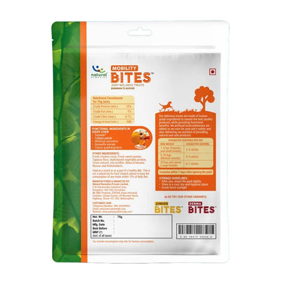 Natural Remedies Digestive, Mobility & Derma Bites Combo Pack - Chicken Liver, Banana & Strawberry Flavours, Grain-Free, Soft & Easily Digestible Soft Chews Long Sticks for Dogs of All Breeds (3x75g) Natural Remedies