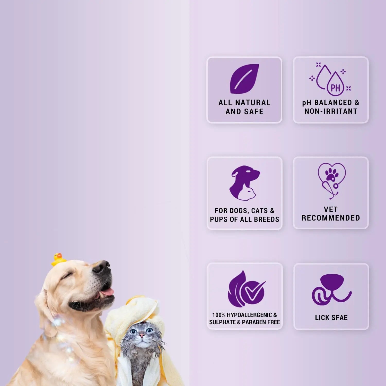 Natural Remedies Fresh Me Up Waterless Foam Cleanser (450ml) & Lush Me Up Anti-Hairfall Shampoo (350ml), Pet Grooming, Odor Control, Hypoallergenic, Safe for Dogs, Cats of All Breeds (Combo Pack of 2) Natural Remedies