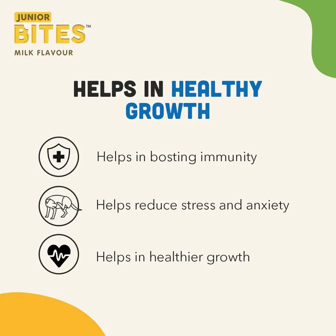 Natural Remedies Smart Bites Training and Development Treats, Junior Bites, Puppy Growth Treats, Immunity Bites, Natural & Safe for Dogs, Cats and Pups of All Breeds (Combo Pack of 3, 75 gm Each) Natural Remedies