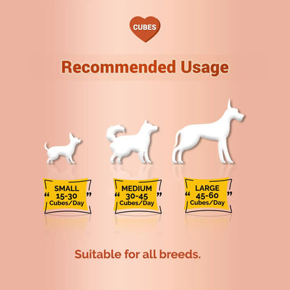 Natural Remedies Treat O'clock Chicken and Egg Treats- 75 gm, Lunch Time Food, Snacks, Sticks, Chews, Cubes for Dogs, Cats and Pups of All Breeds, Gluten Free with Pomegranate and Ajwain Natural Remedies