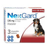 Nex Guard Chewable 3 Tablets for Dogs, 136 mg, 25-50 kg Weight Range Generic