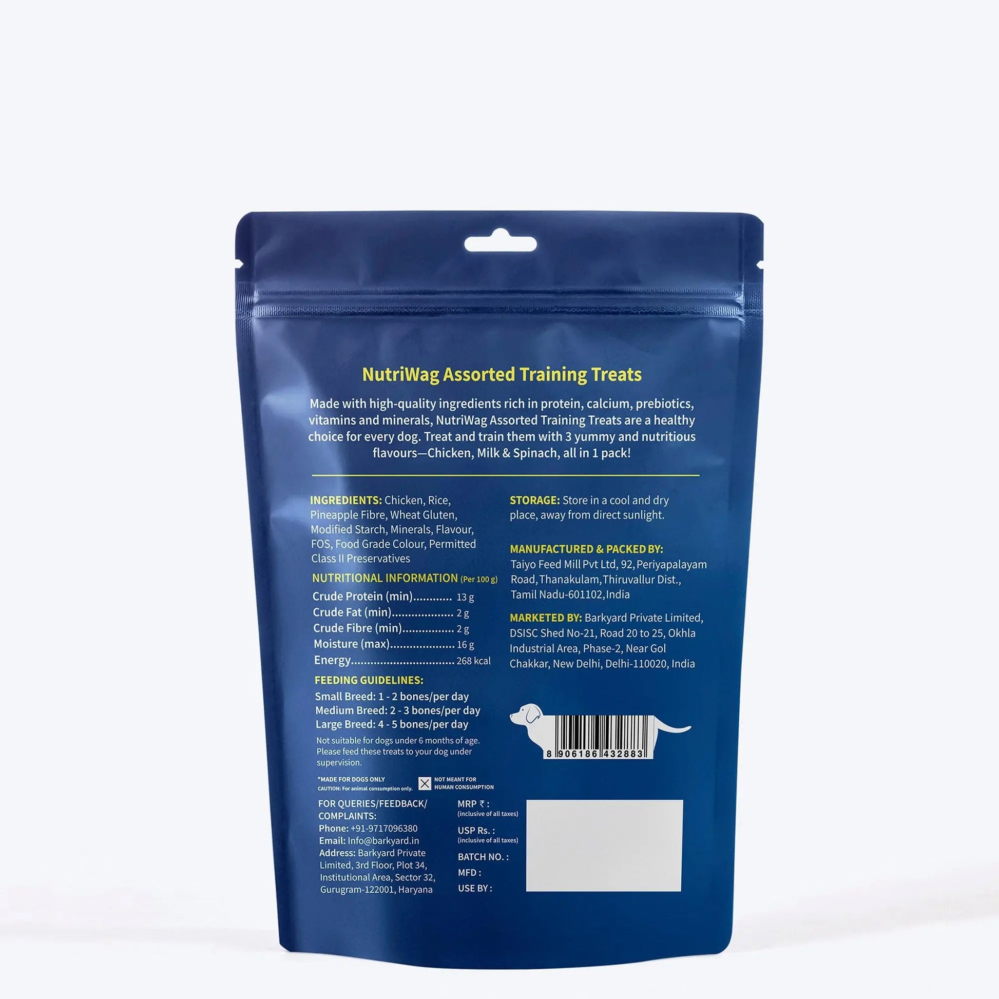 NutriWag Assorted Training Bites Dog Treats - 200 gm | Pack of 3 |Healthy & Tasty | Soft Chews for Puppies & Adult Dogs | High Protein, No Added Preservatives | Reward Treats for Training NutriWag