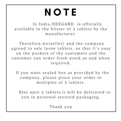 (OG) TM Presents NEX-Guard Chewable Tablet for Dogs of (10-25 kg)|| (1 Chew) Generic
